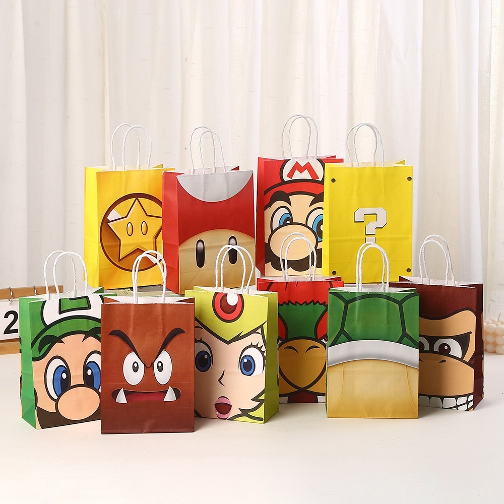 

YOUSHI - Paper Bag Goodie Bag Tas Kado Souvenir Pesta Ulang Tahun Anak Edisi Mario Bros