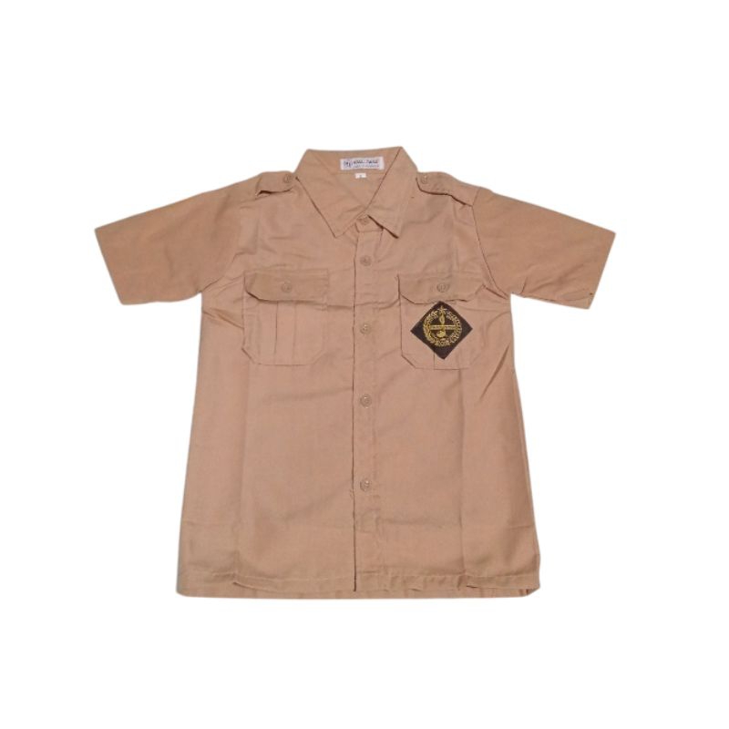 baju Pramuka SD anak laki laki lengan pendek