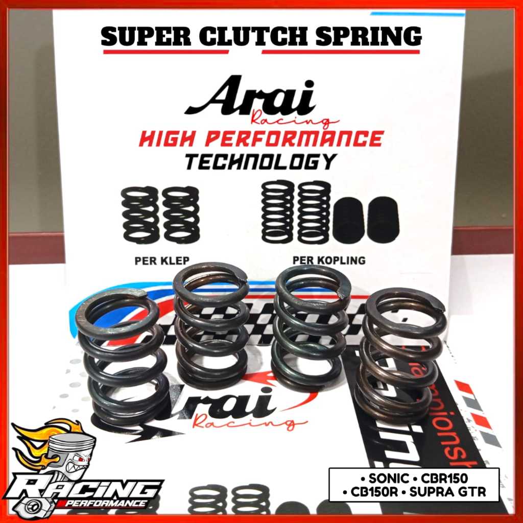 PER KOPLING RACING SONIC CBR150 CB150R SUPRA GTR PER KOPLING SUPER ARAI RACING ORIGINAL PM5
