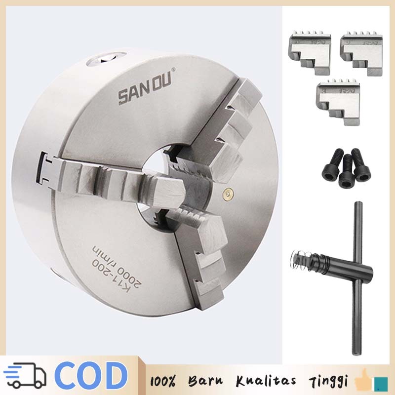 Chuck Mesin Bubut Mini Tiga Cakar Kepala Bubut Chuk Bubut 3" Chuck Bubut Kecil