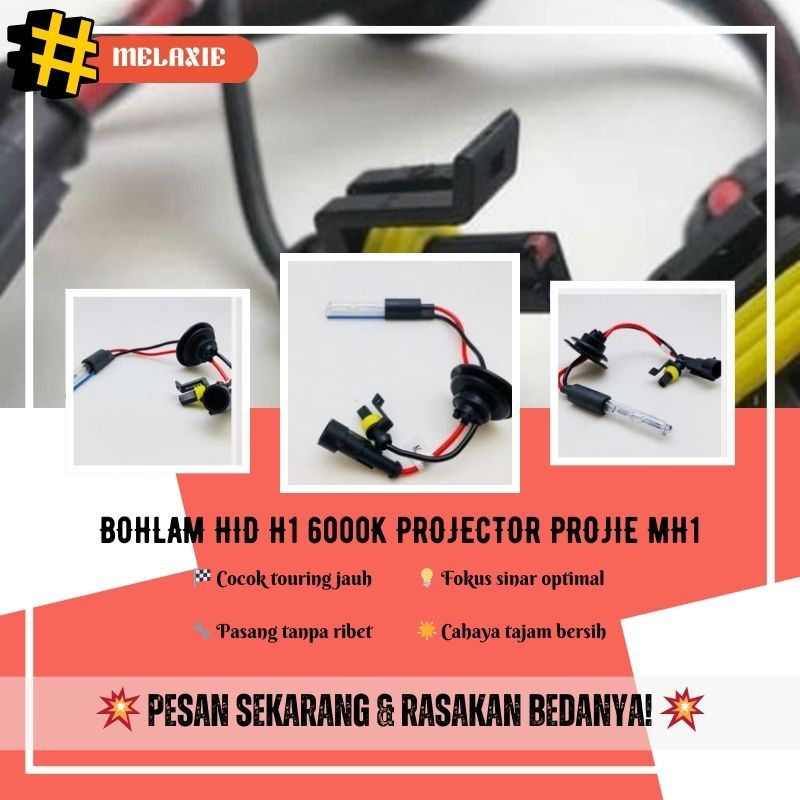 Bohlam HID H1 6000K Kompatibel dengan Projector Projie MH1