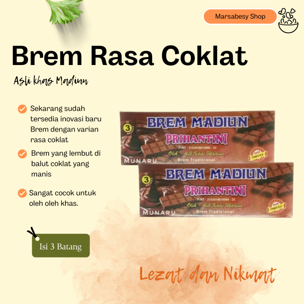 

NEW Brem Rasa Coklat MURAH BERKUALITAS