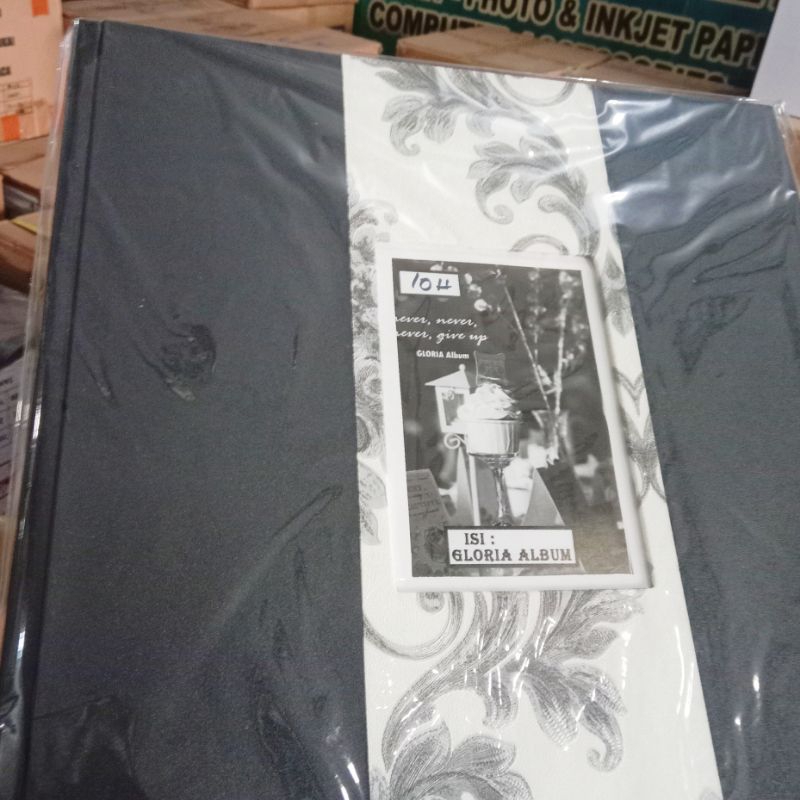 PROMO ALBUM FOTO MAGNETIC BLACK SHEET 3roll-120foto 4r (non box-free tas)