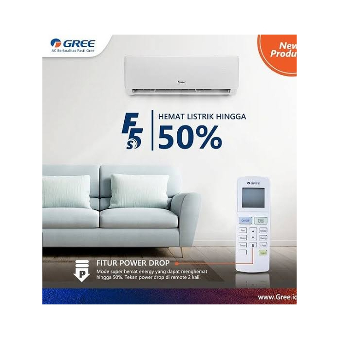 AC GREE INVERTER F5S 1/2PK , 1PK