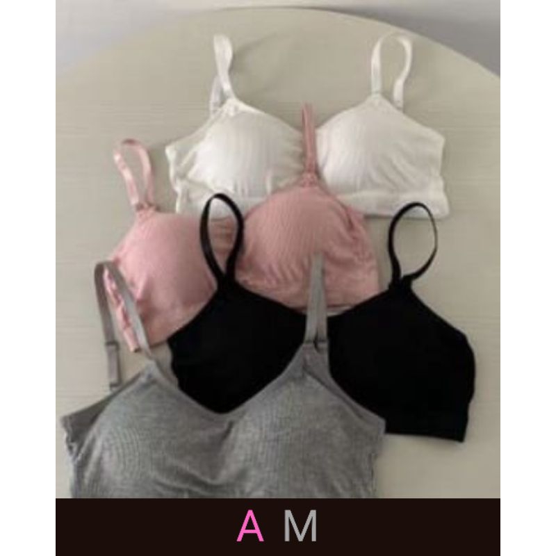 AM Bra O Bra Wanita BH Cewek Tanpa Kawat BH Import Wanita 1126