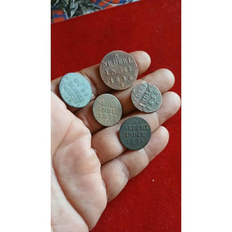 Koleksi Set Koin Kuno Nederland Indie