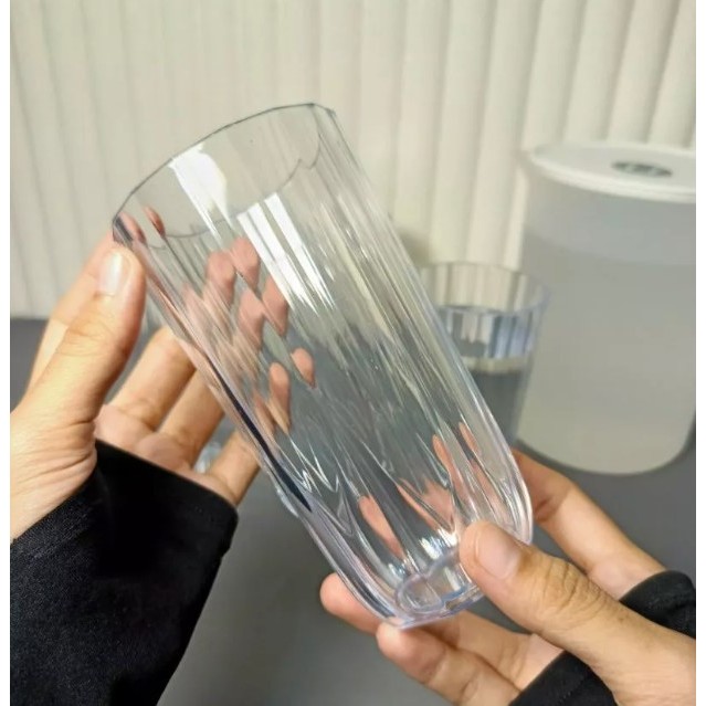 Gelas Kristal 207 / Gelas Kristal Plastik/ Gelas Bening Plastik / Gelas Es Teh / Gelas Warna