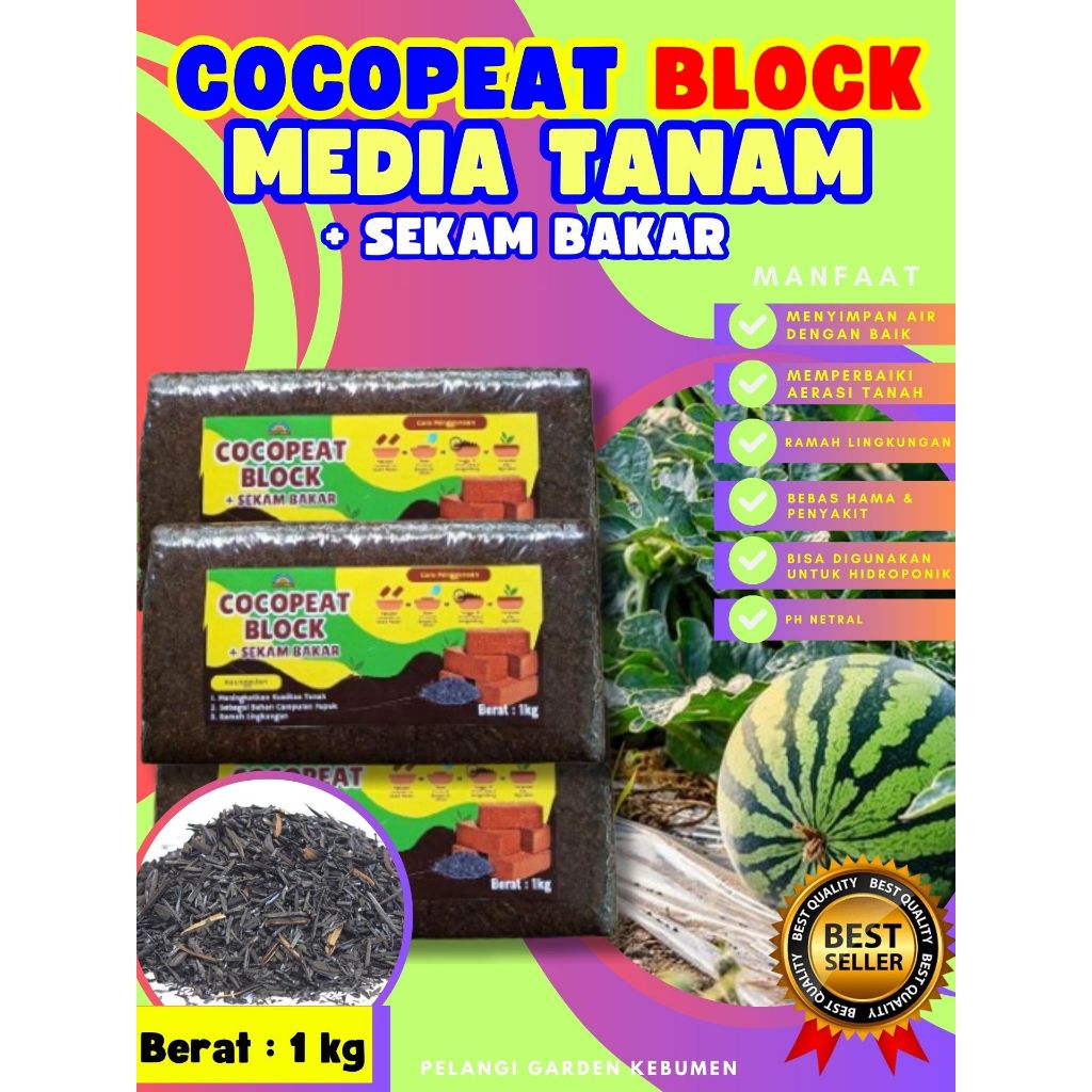 DIJAMIN ASLI  Cocopeat Alas Hamster, Cocopeat Block