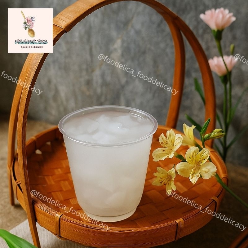 

puding kelapa muda cup |pure coconut pudding|puding kelapa murni |coconut dessert 100% kelapa asli