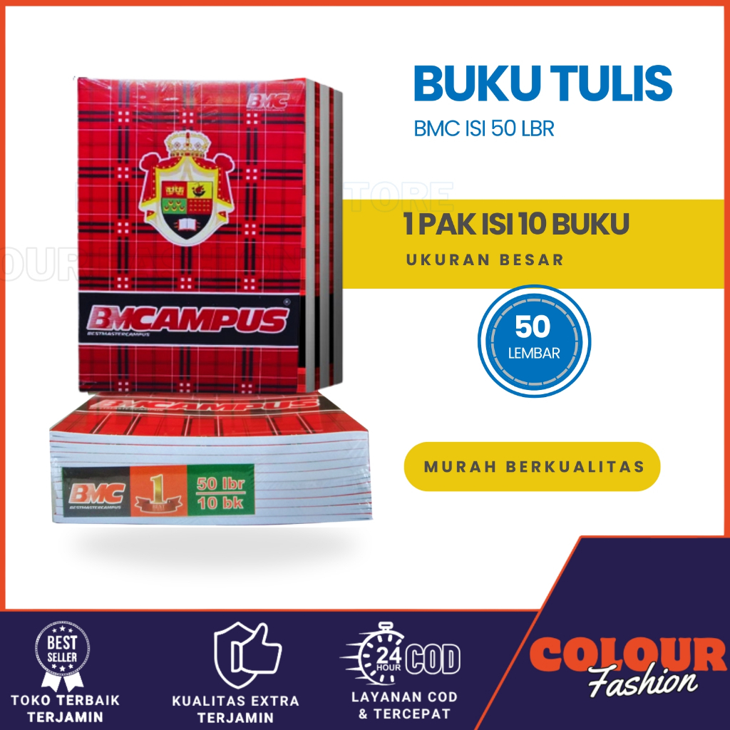 

Buku tulis campus isi 50 lembar ( 1 pak isi 10 buku ) / Buku Sekolah / Buku Kuliah / Buku Catatan / Buku Tulis Besar / Cod / Duta Gemilang