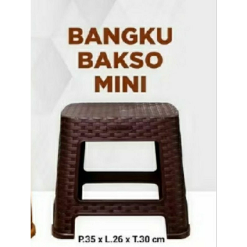 kursi kecil/kursi jongkok/kursi dingklik plastik/bangku baso pendek