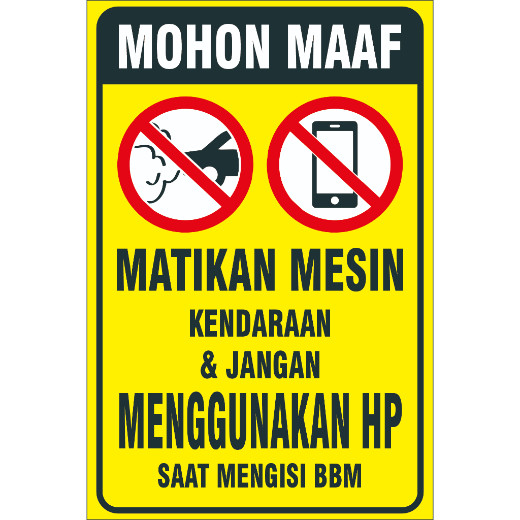 

STIKER VINYL MODEL POTRAIT MATIKAN MESIN SAAT MENGISI BAHAN BAKAR