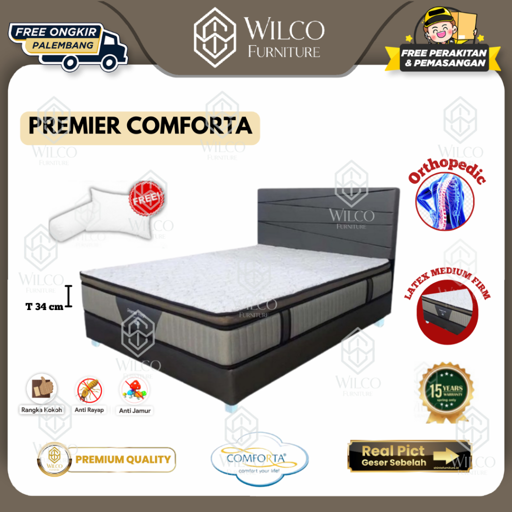 Kasur Matras Comforta PREMIER VIRAL | Springbed Latek Matras Kasur Bed Original Murah Palembang