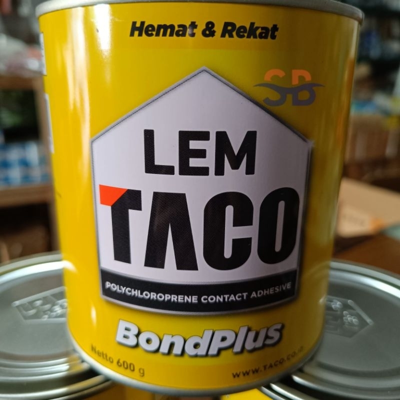 Lem TACO 600gram / lem taco bondplus / TACO lem kuning bondplus 600gram / lem kuning serba guna / le