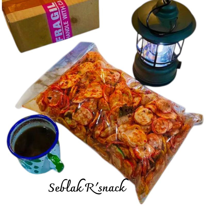 

kerupuk seblak tosalinda pedas daun jeruk