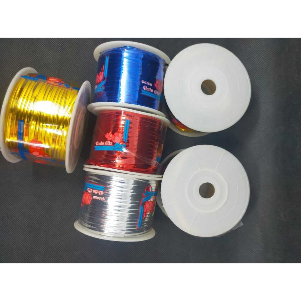 

(100 Yard) Rol Twist Tie Pita Kawat Souvenir Warna Warni untuk Ikat Permen dan Plastik Kado Ultah