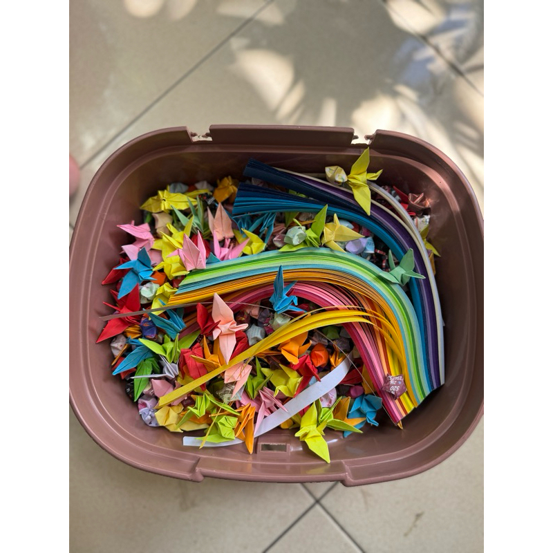 

ORIGAMI BINTANG DAN BANGAU handmade