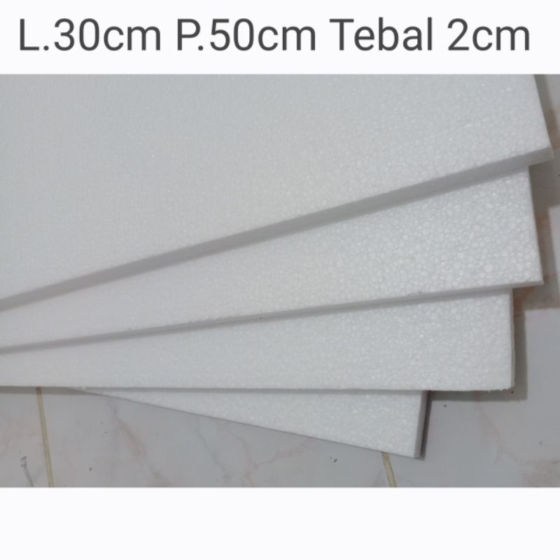 GABUS / Styrofoam Lembaran TEBAL 2Cm MURAH