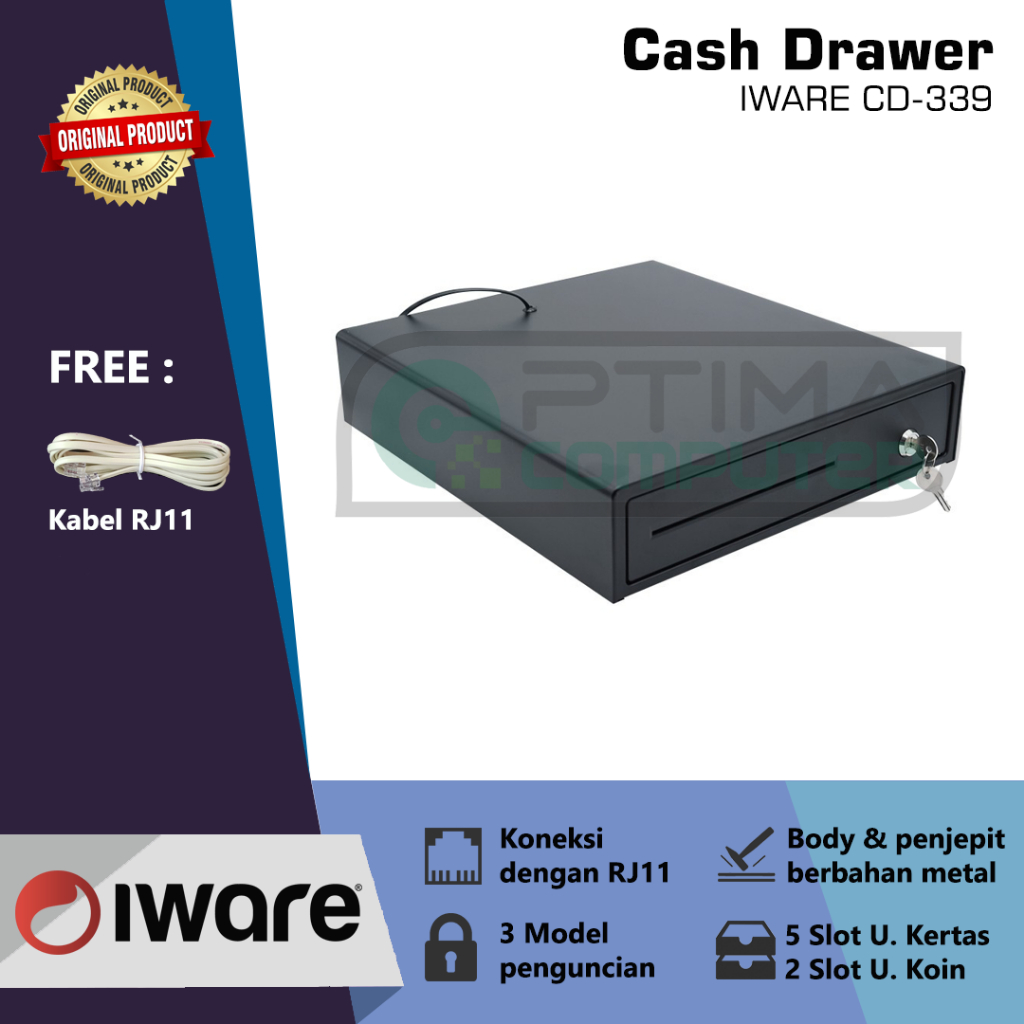 Cash Drawer Metal Iware CD-339