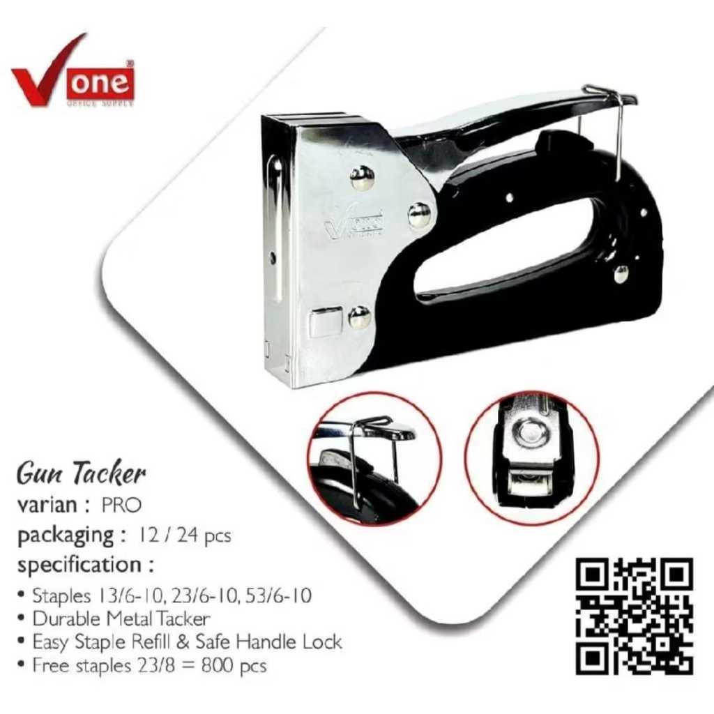 

Gun Tacker Stapler Tembak Merk V-one // Jepretan