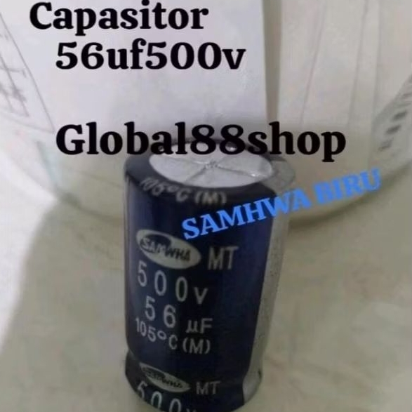 Capasitor Elco Kapasitor Elko 56uf/500v SAMHWA 56 500v Hrg per 1 pcs