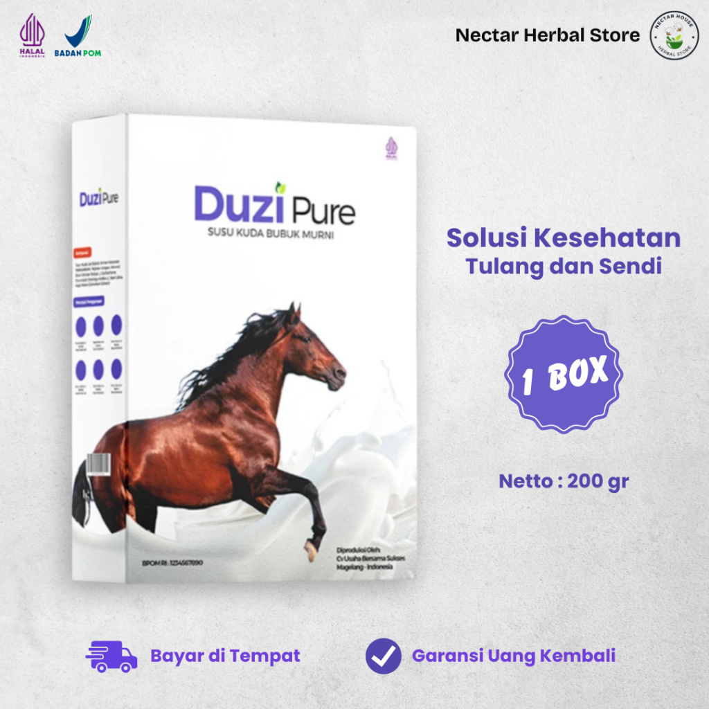

Duzi Pure Susu Kuda Liar Lombok Alami 1 BOX