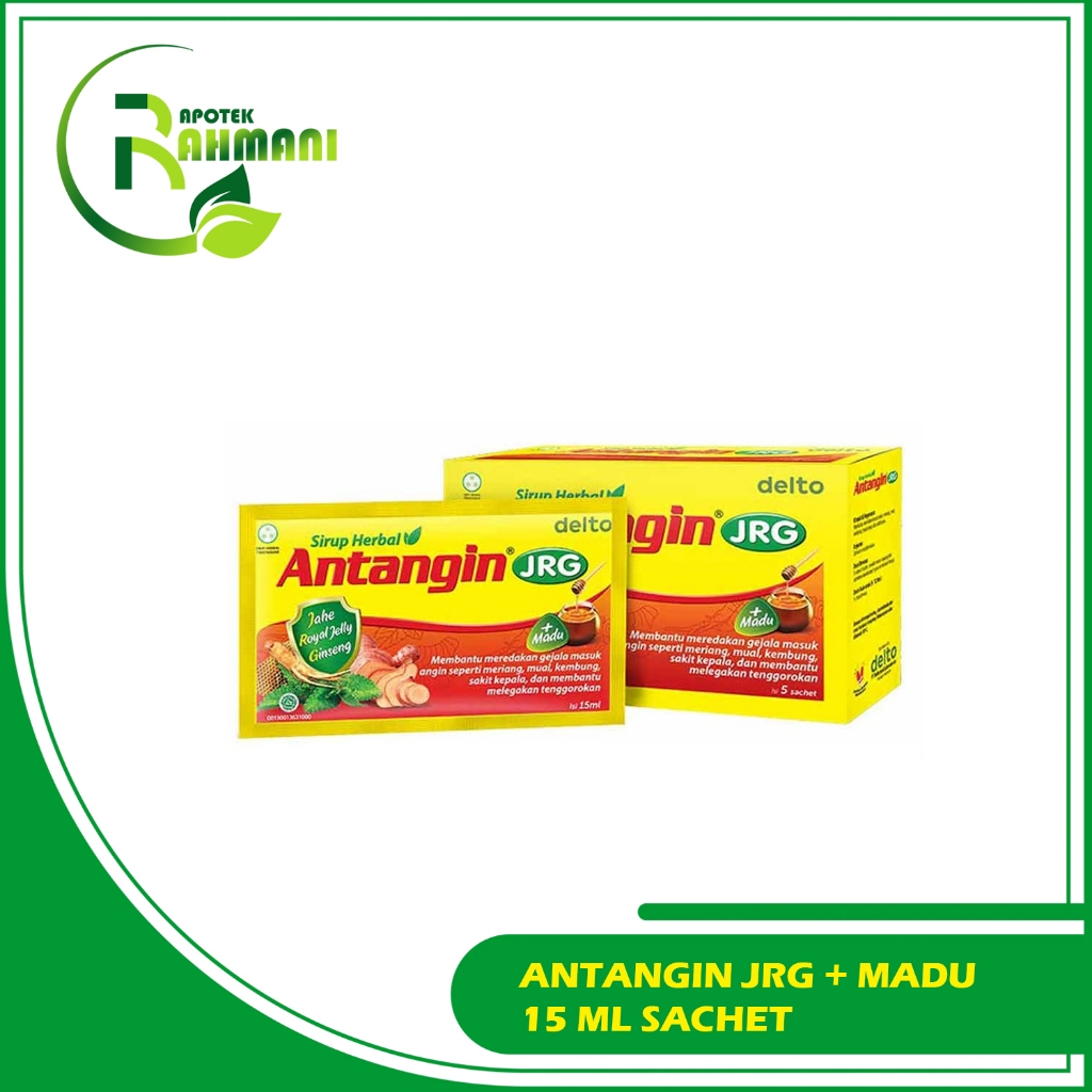 

ANTANGIN JRG CAIR 12 SACHET JAHE ROYAL JELLY GINSENG MADU ATASI MASUK ANGIN / Antangin JRG
