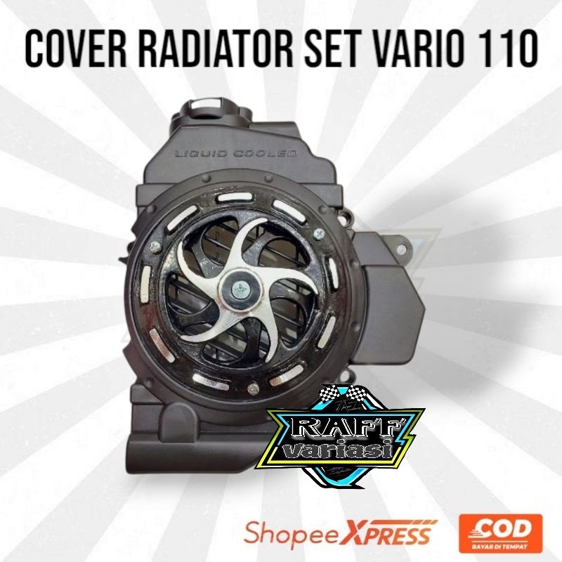 Tutup radiator cover radiator set spiner kipas honda vario 110 techno vario 110 pakai radiator