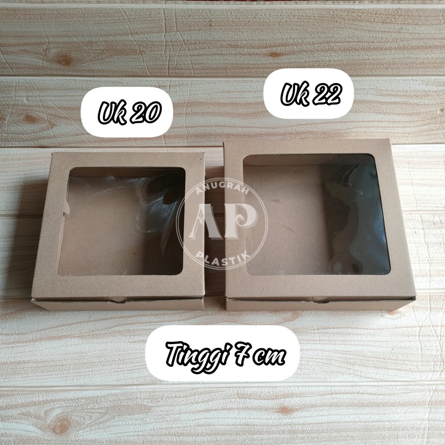 

Dus Nasi E - Flute Window / Dus Kue Window / Box Nasi Coklat / Box Kue Coklat Uk 20 & 22 cm PER 10