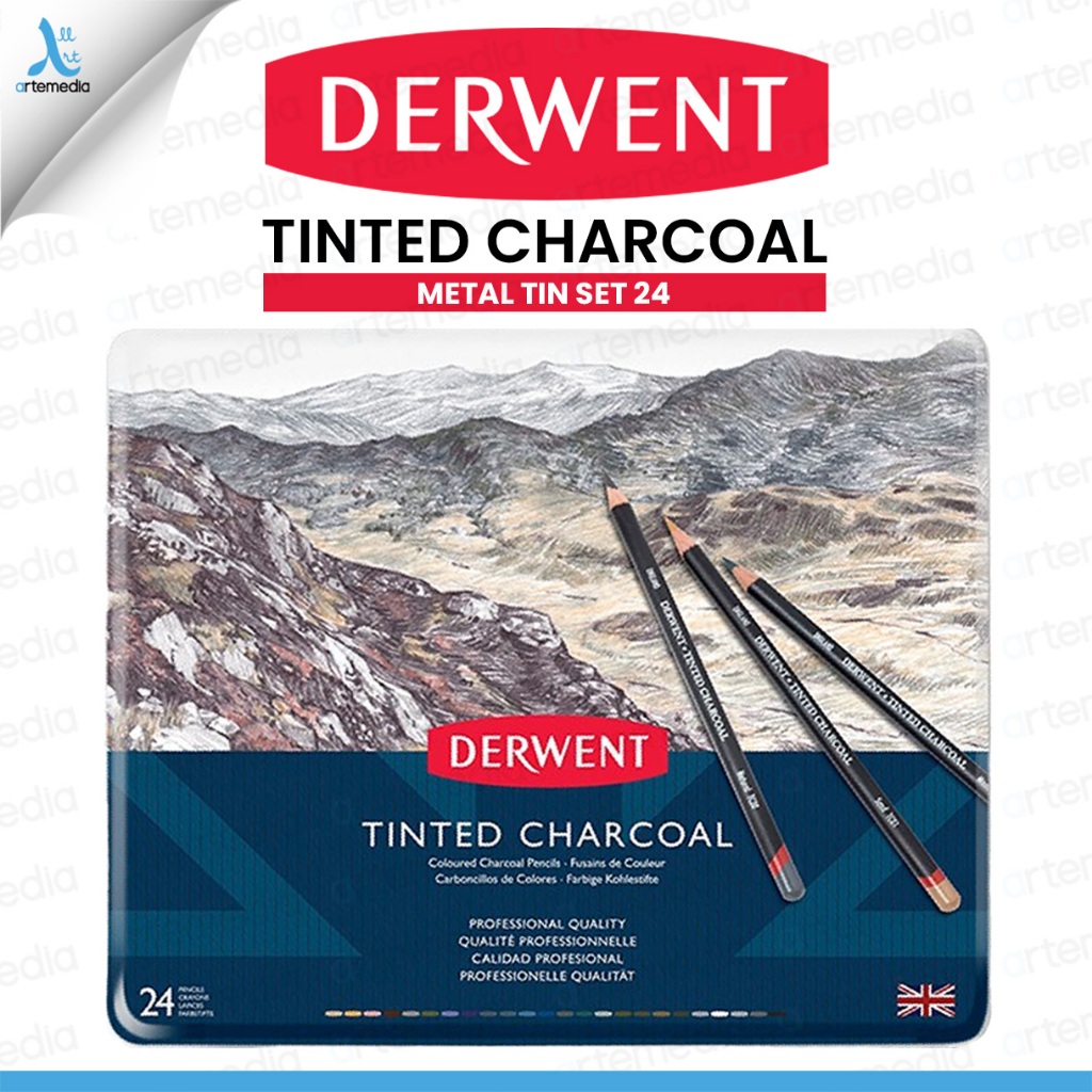 

Derwent Tinted Charcoal Pencil Color Set 24