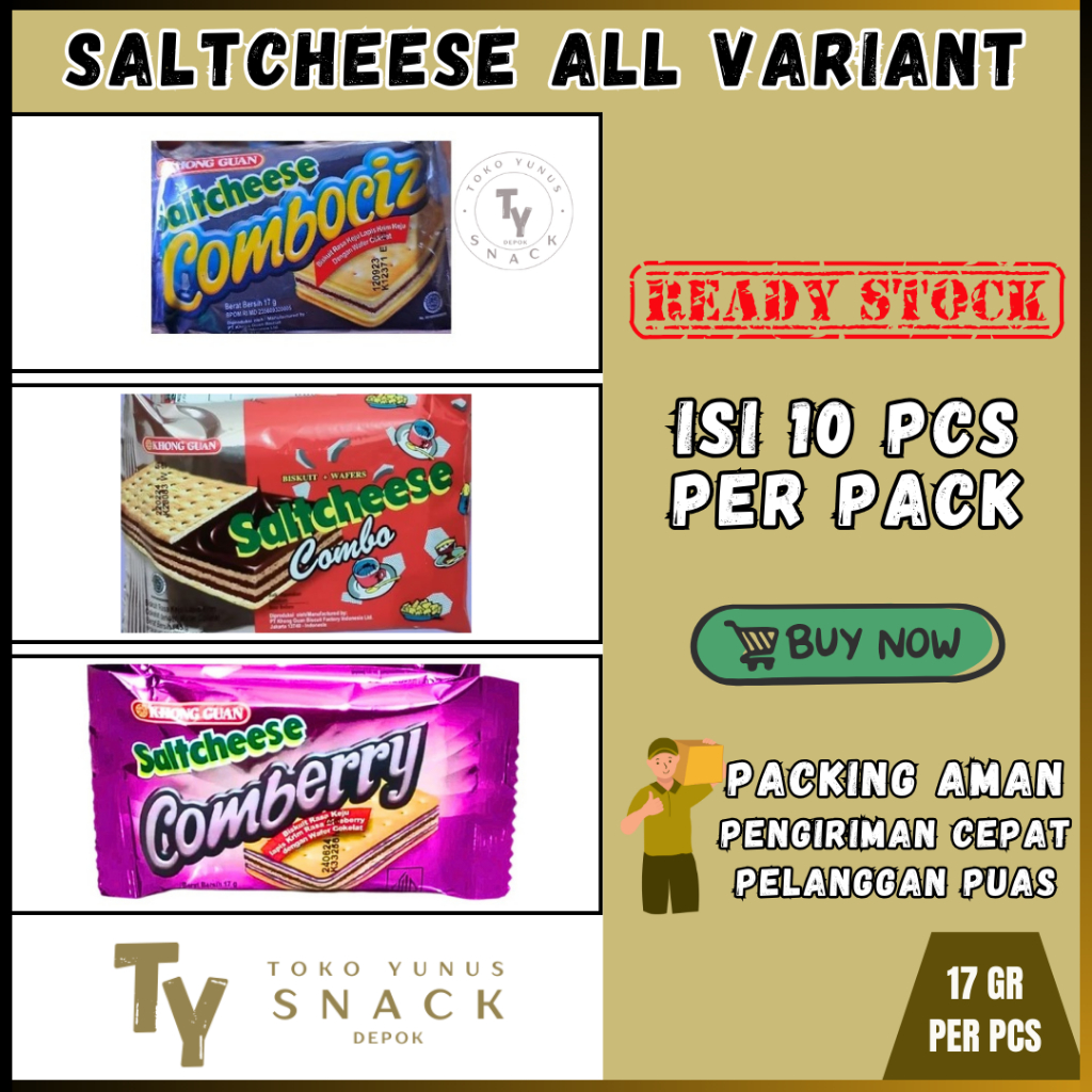 

SALTCHEESE ALL VARIANT ISI 10 PCS @17GR