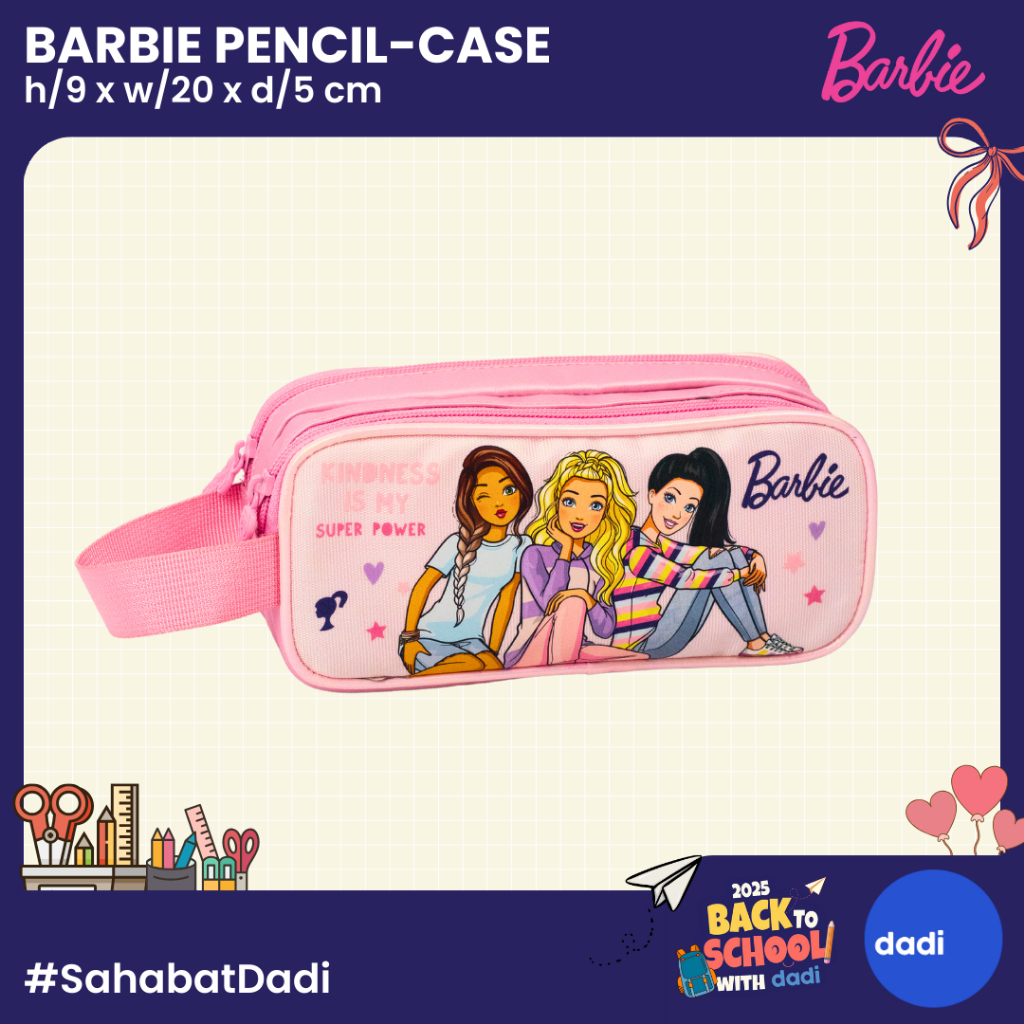 

Dadi - Barbie Metallic Pink Pencil Case - Tempat Pensil/Alat Tulis