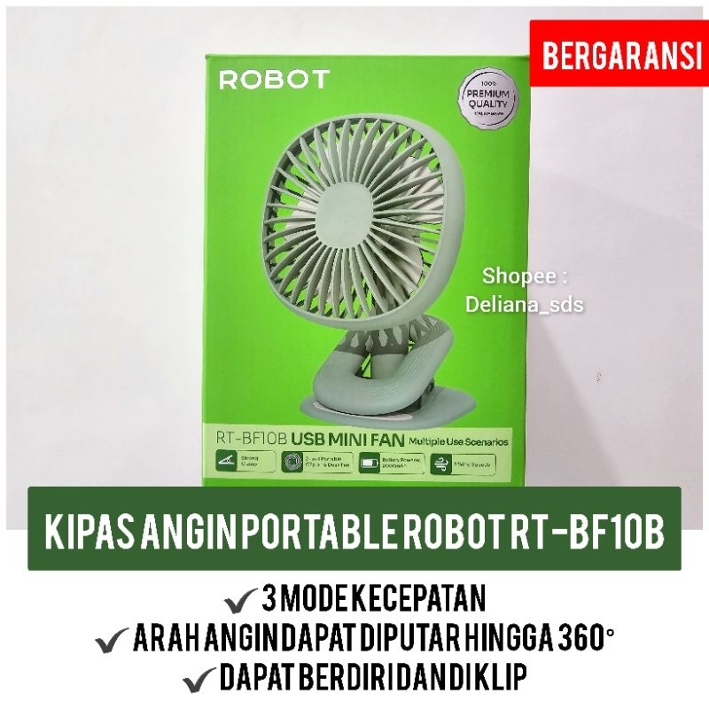 Kipas Angin Robot RT-BF10B Garansi Resmi 1 Tahun Kipas Angin Portable Robot RT BF10B Kipas Robot RT 