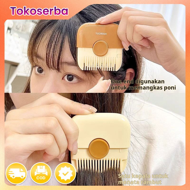 Sisir potong rambut bayi anak-anak, alat pemotong rambut, alat potong poni dewasa sendiri, alat pema