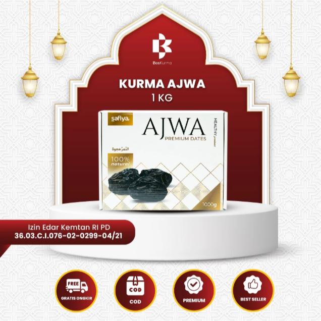 

Kurma Ajwa Madinah 1 Kg Safiya Kurma Nabi