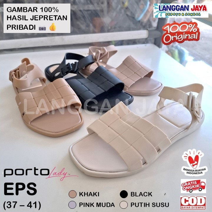 PORTO LADY EPS - Sendal Karet | Wanita | Tali Melissa | Mery Jane | Porto Lady Bandung (COD)
