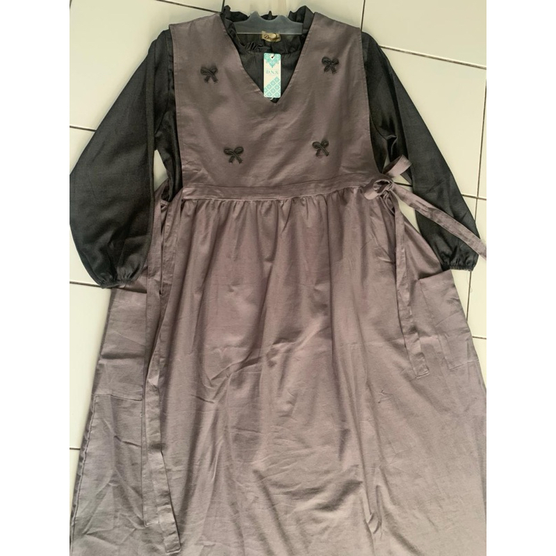 GAMIS DRESS PITA ONE SET BRANDED DNS KATUN ORIGINAL