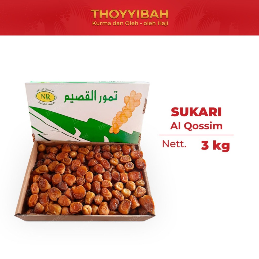 

Kurma Sukari Al qossim 3kg