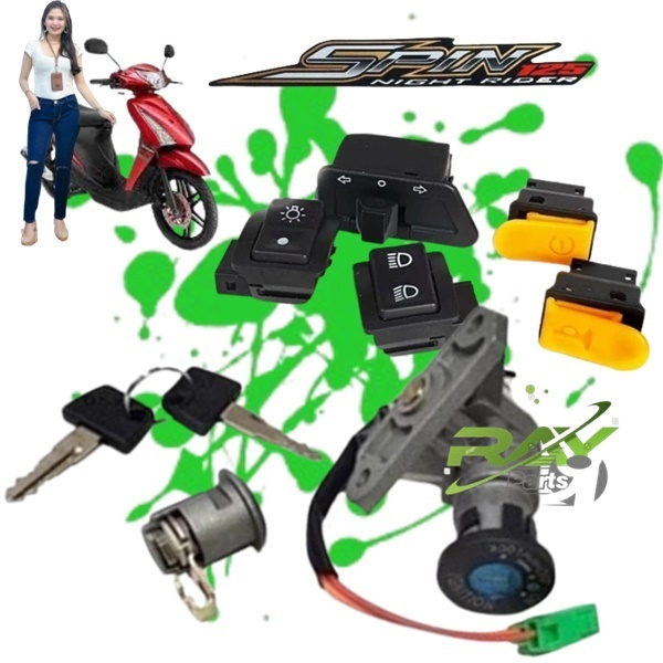Kunci Kontak Suzuki Spin 125  Konci Key set Gembok Motor Plus Tombol smash