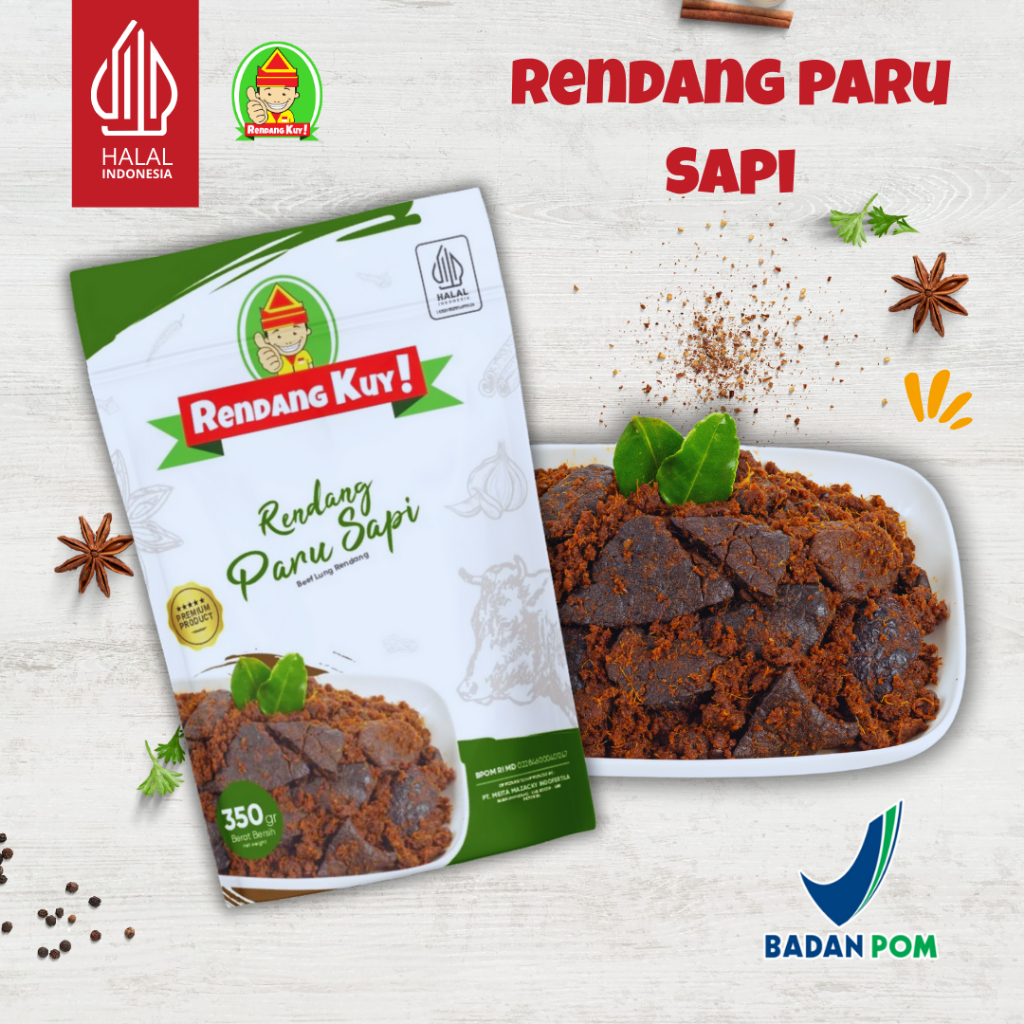 

Rendang Kuy! - Rendang Paru Sapi 350 Gram