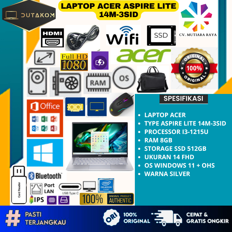 LAPTOP ACER ASPIRE LITE 14M-3SID