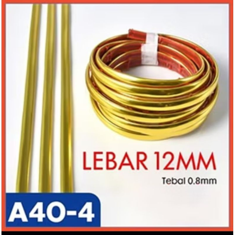 Wall Sticker List Plat Strip Miror 1M Dekorasi Keramik List Moulding Pvc / List Foam / list Marble /