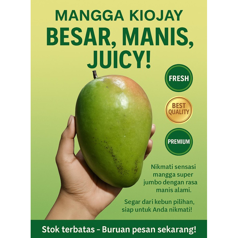 

mangga kiojay kriuk per buah