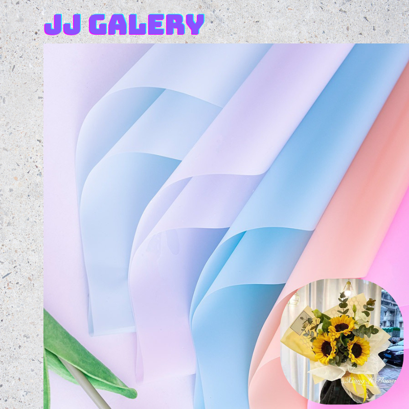 

Isi 20 LEMBAR Kertas Buket Bunga Wisuda Anniversary Romantis Gift Polos Full Color Flower Wrapping Paper Varian Polos Full Color Cellophane Florist KB038