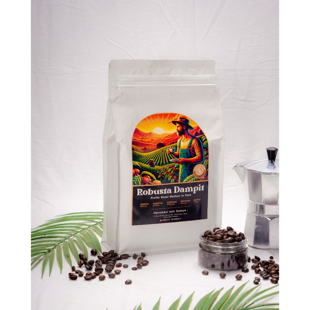 

Kopi Robusta Dampit Natural 1kg (Biji/Bubuk Kopi) - Sadaya