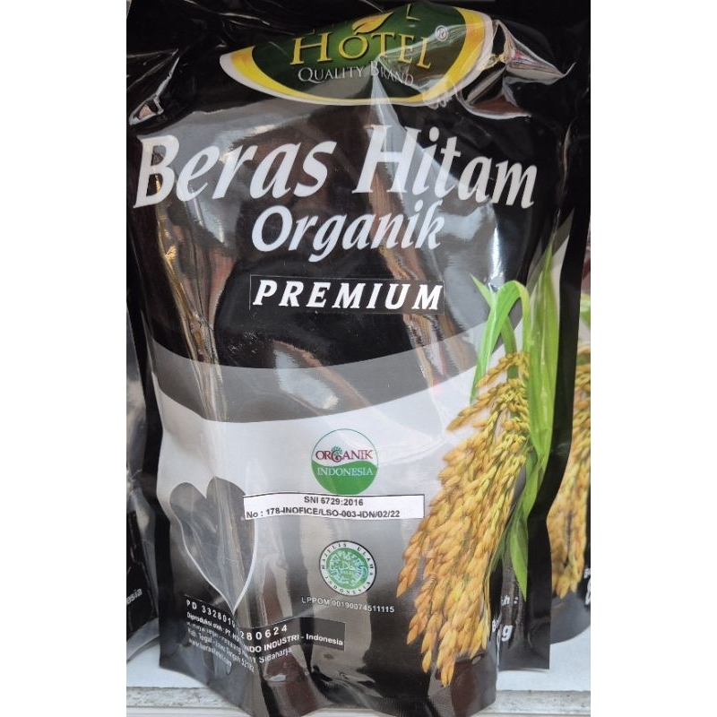 

Beras Hitam Organic Premium HOTEL Premium Organic Black Rice 800 g - HK, HM, LM