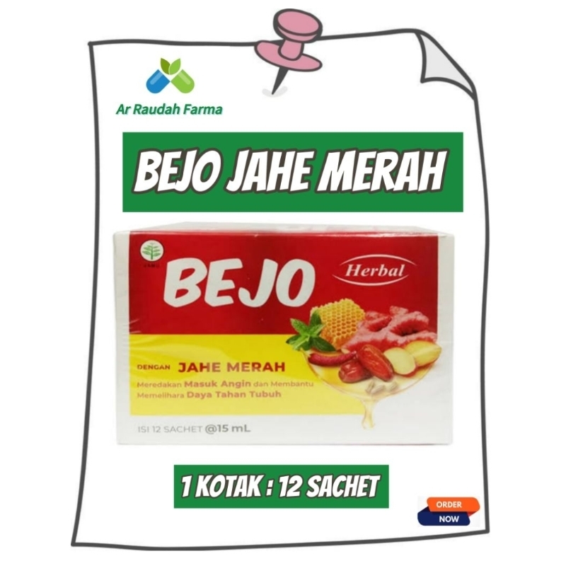 

Bejo Jahe Merah 1 Kotak: 12 Sachet