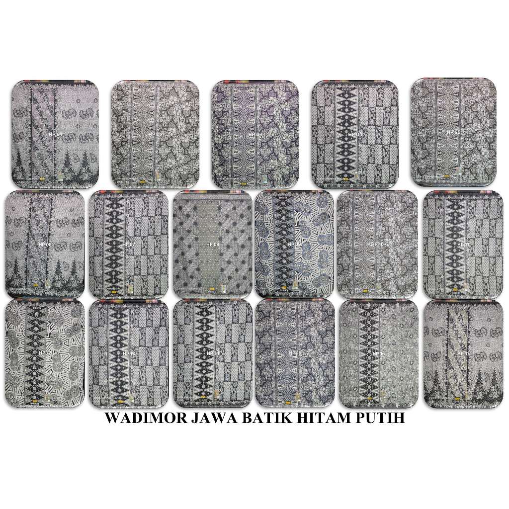 sarung wadimor jawa batik hitam putih