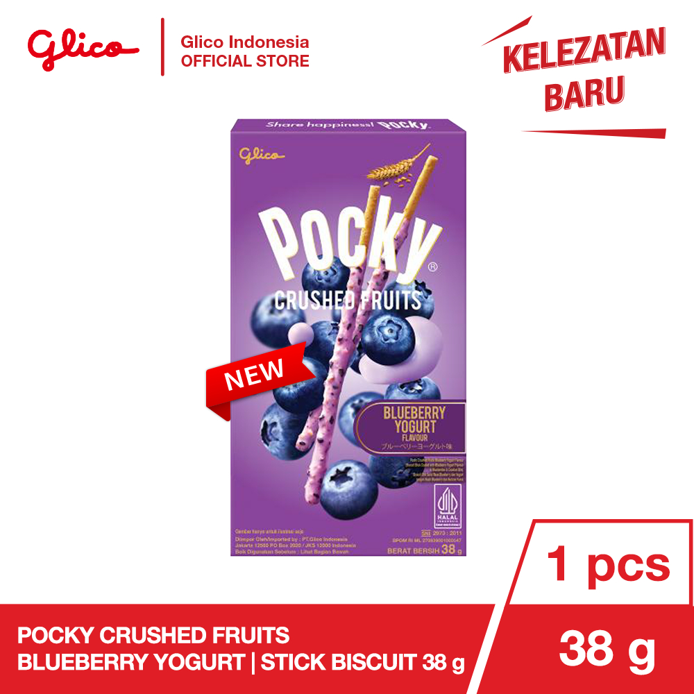 

POCKY CRUSHED FRUITS BLUEBERRY YOGURT 38g