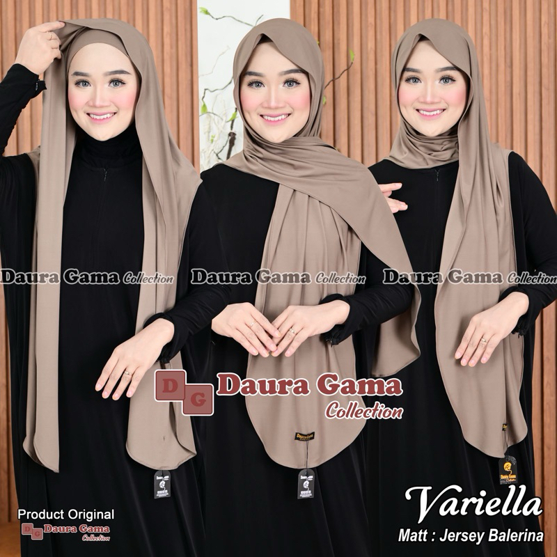 DAURAGAMA HIJAB PASHMINA INSTAN VARIELLA INNER INSTAN JERSEY ORI DAURAGAMA